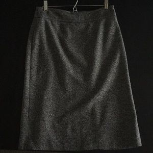 Black and white tweed pencil skirt